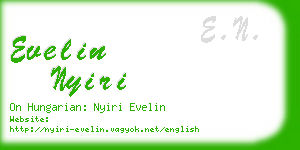 evelin nyiri business card